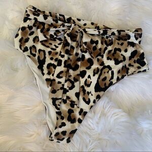 Vitamin A animal print high waisted bikini bottoms